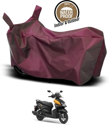ANTHUB Waterproof Two Wheeler Cover for Yamaha(Ray ZR, Maroon)