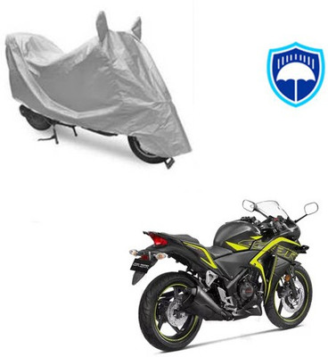 SRENTERPRISES Two Wheeler Cover for Honda(CBR 250R, Silver)