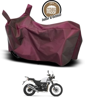 SEBONGO Waterproof Two Wheeler Cover for Royal Enfield(Himalayan, Maroon)