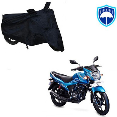 RPSENTTERPR Waterproof Two Wheeler Cover for TVS(Victor New, Black)