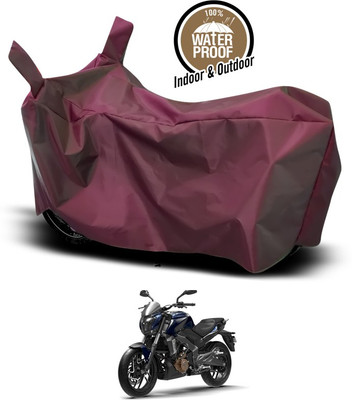ANTHUB Waterproof Two Wheeler Cover for Bajaj(Dominar, Maroon)