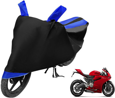 Auto Hub Two Wheeler Cover for Ducati(899 Panigale, Black, Blue)