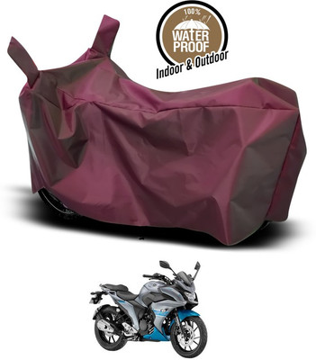 SEBONGO Waterproof Two Wheeler Cover for Yamaha(Fazer 25, Maroon)