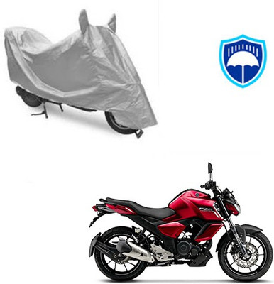 SRENTERPRISES Two Wheeler Cover for Yamaha(FZ-S, Silver)