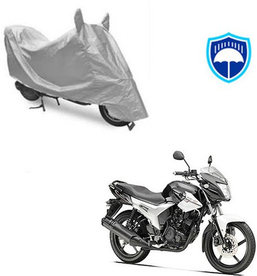 SRENTERPRISES Two Wheeler Cover for Yamaha(SZ R, Silver)