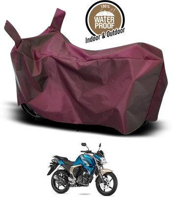 ANTHUB Waterproof Two Wheeler Cover for Yamaha(FZ-S FI, Maroon)