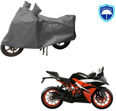 Feel heaven Waterproof Two Wheeler Cover for KTM(RC 200, Grey)