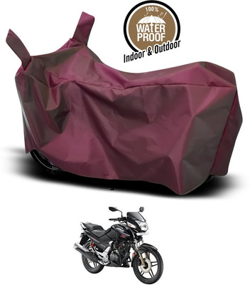 ANTHUB Waterproof Two Wheeler Cover for Hero(CBZ, Maroon)