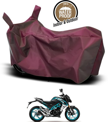 ANTHUB Waterproof Two Wheeler Cover for Universal For Bike(Maroon)