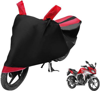 Auto Hub Two Wheeler Cover for Yamaha(Fazer, Black, Red)