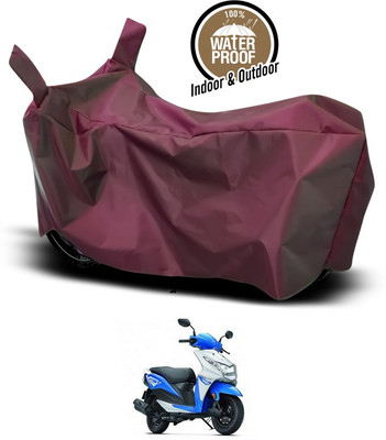SEBONGO Waterproof Two Wheeler Cover for Honda(Dio, Maroon)