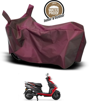 ANTHUB Waterproof Two Wheeler Cover for Ampere(Maroon)