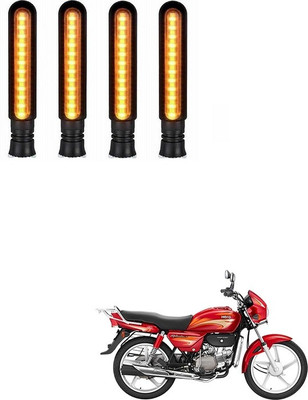 Delhismart Side LED Indicator Light for Hero Splendor Plus(Amber)