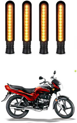 Delhismart Side LED Indicator Light for Hero Passion Plus(Amber)