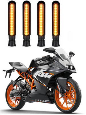 Delhismart Side LED Indicator Light for KTM Duke RC 200(Amber)