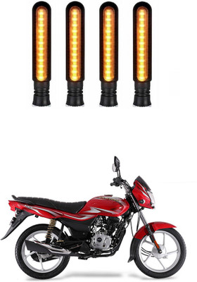 Delhismart Side LED Indicator Light for Bajaj Platina(Amber)