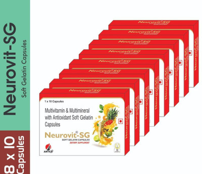 NEUROVIT Antex Pharma Multivitamin & Multiminerals With Antioxident SG Cap(8 x 10 Tablets)