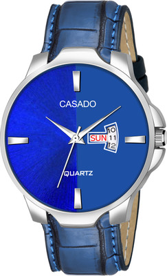 Casado All Blue Day and Date Functioning Two Tone Dial Water Resistant Quartz All Blue Day and Date Functioning Two Tone Dial Water Resistant Quartz Analog Watch  - For Men