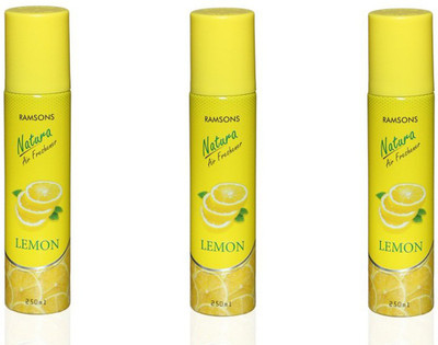 RAMSONS NA Spray Floral Lemon Combo Air Freshener, 750 ml (Pack of 3)(3 x 250 ml)