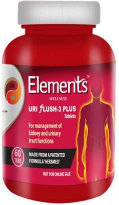 Elements Uri Flush 3 Plus 60 Capsules pack of 1