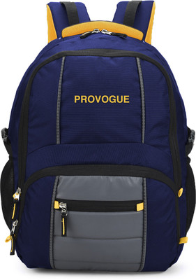 PROVOGUE unisex backpack with rain cover and reflective strip 35 L Laptop Backpack(Blue)