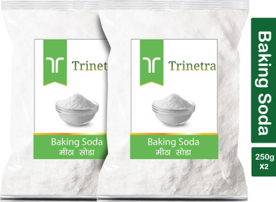 Trinetra Premium Quality Baking Soda 400Gm Each (Pack Of 2) Meetha Soda (800 g) Baking Soda Powder(2 x 400 g)
