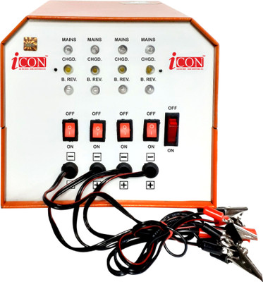 ICON 2 A SMPS Charger for E-Bike(WHITE AND ORANGE)