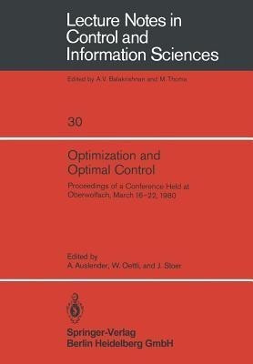 Optimization and Optimal Control(English, Paperback, unknown)