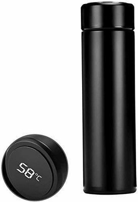 Atharv Electronics 500 ml Steel Bottle(Pack of 1, Black)