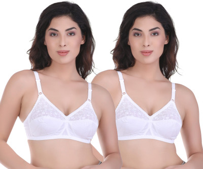 Bewild Women Full Coverage Non Padded Bra(White)