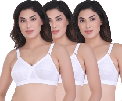 Bewild Women T-Shirt Non Padded Bra(White)