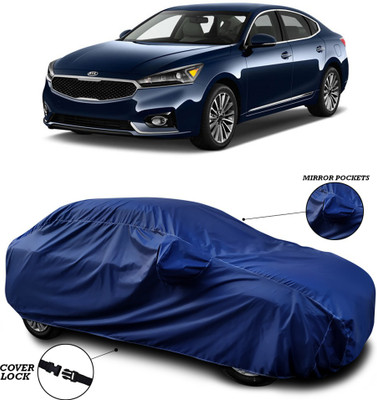 SEBONGO Car Cover For Kia Cadenza (With Mirror Pockets)(Blue)