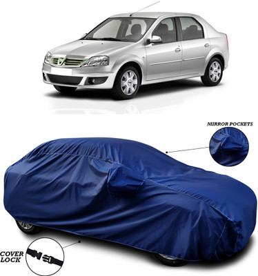 ANTHUB Car Cover For Mahindra Verito (With Mirror Pockets)(Blue)