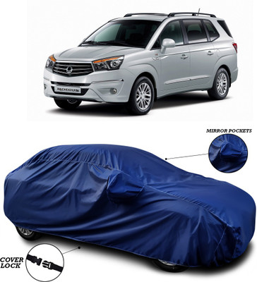 SEBONGO Car Cover For SsangYong Rodius (With Mirror Pockets)(Blue)
