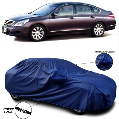 ANTHUB Car Cover For Nissan Teana (With Mirror Pockets)(Blue)