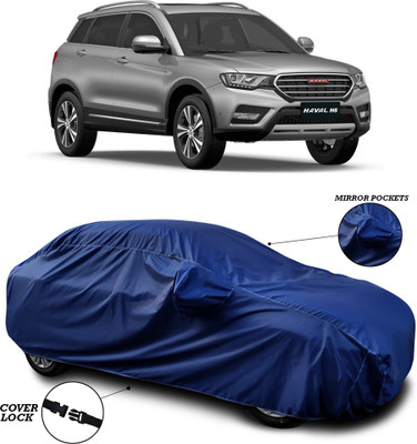 SEBONGO Car Cover For Haval H6 (With Mirror Pockets)(Blue)