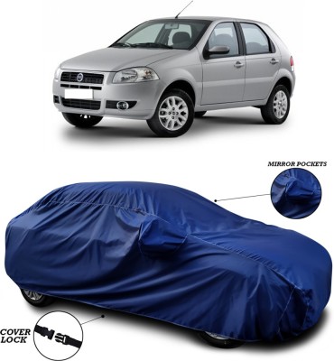 ANTHUB Car Cover For Fiat Palio D (With Mirror Pockets)(Blue)