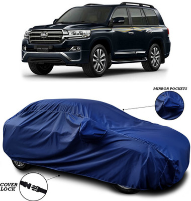 ANTHUB Car Cover For Toyota Land Cruiser (With Mirror Pockets)(Blue)