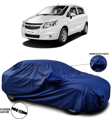 ANTHUB Car Cover For Chevrolet UVA (With Mirror Pockets)(Blue)