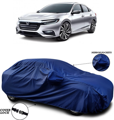 SEBONGO Car Cover For Honda City Facelift (With Mirror Pockets)(Blue)