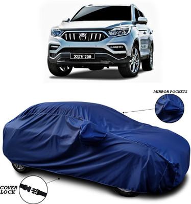 ANTHUB Car Cover For Mahindra XUV 700 (With Mirror Pockets)(Blue)
