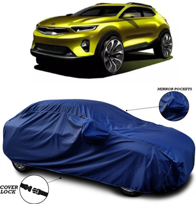 SEBONGO Car Cover For Kia QYI (With Mirror Pockets)(Blue)
