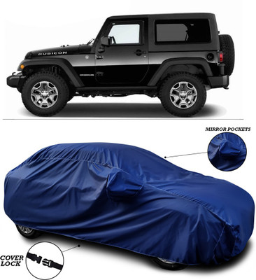 ANTHUB Car Cover For Mahindra Thar (With Mirror Pockets)(Blue)