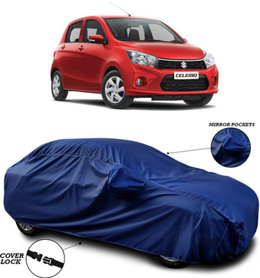 SEBONGO Car Cover For Maruti Suzuki Celerio (With Mirror Pockets)(Blue)