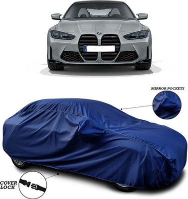 ANTHUB Car Cover For BMW M4 (With Mirror Pockets)(Blue)