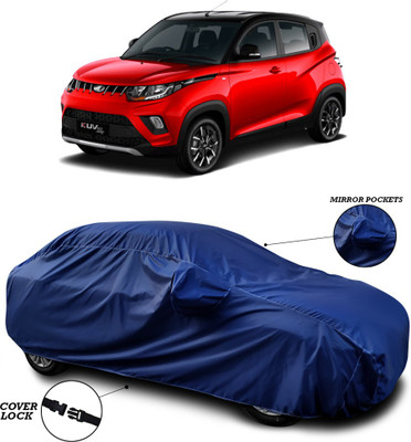 ANTHUB Car Cover For Mahindra KUV100 (With Mirror Pockets)(Blue)