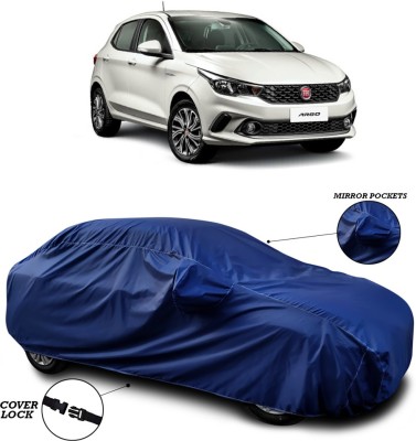 SEBONGO Car Cover For Fiat Argo (With Mirror Pockets)(Blue)