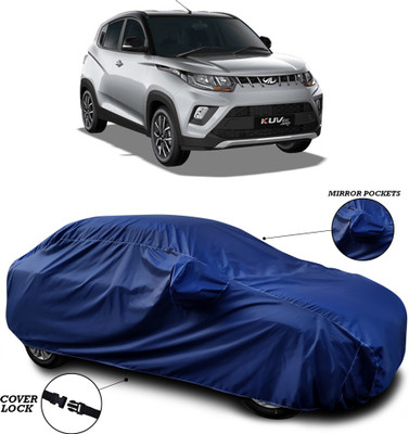 ANTHUB Car Cover For Mahindra KUV100 NXT (With Mirror Pockets)(Blue)