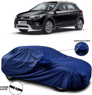 ANTHUB Car Cover For Hyundai i20 Active (With Mirror Pockets)(Blue)