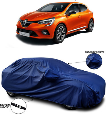 SEBONGO Car Cover For Renault Clio (With Mirror Pockets)(Blue)